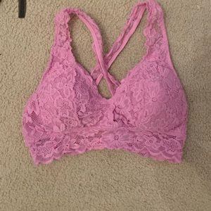 Light purple/ lavender lace bralette. Size Medium